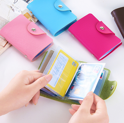 24卡位韩版时尚小卡包卡片包信用卡套女士可爱银行卡贴身卡夹/A7-1-2