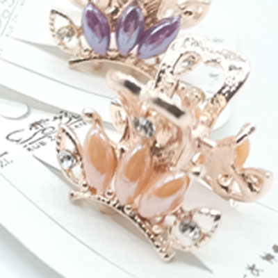 雪之恋 1号爪夹09 韩式迷你发夹 合金抓夹小号顶夹 简约侧边刘海夹 发饰发卡 六C4-3-2