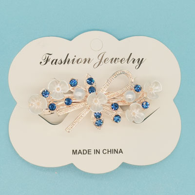 弹簧夹 韩式珍珠发夹 合金抓夹小号顶夹 简约侧边刘海夹 发饰发卡 夹子002 04 六C5-1-2