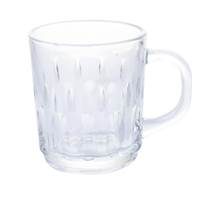 银雪BP5605D 200ml玻璃杯 玻璃杯家用耐热泡茶杯水杯大容量扎啤杯果汁杯啤酒杯牛奶杯子 B17-1-1