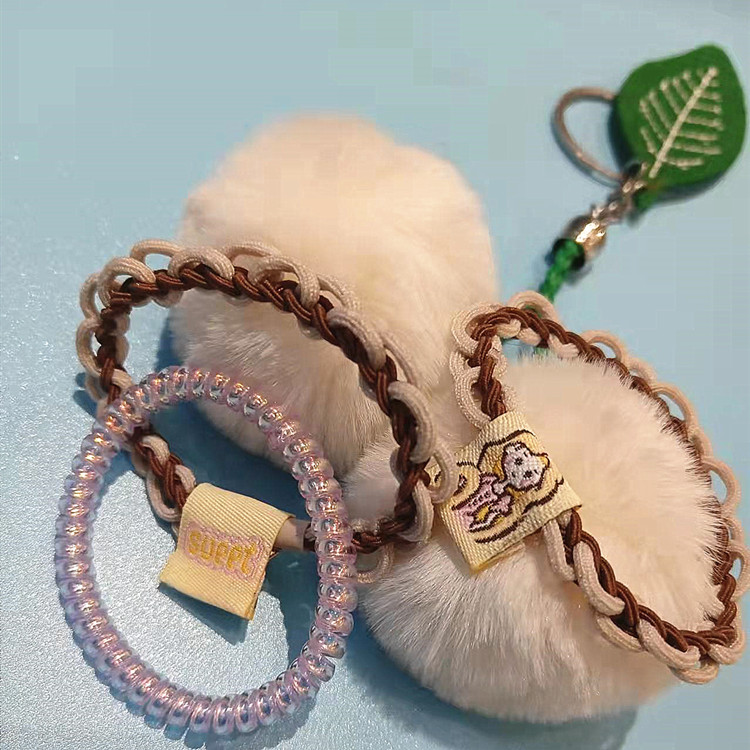 3根装    气质发绳简约小皮筋女扎头发圈