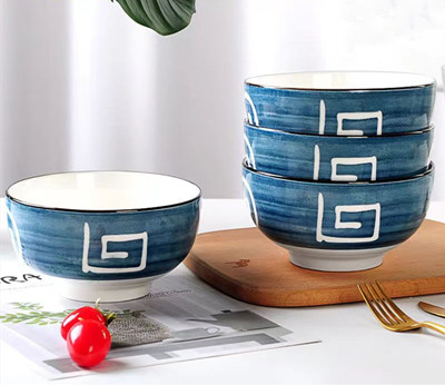 餐具碗碟套装网红景德镇陶瓷餐具创意日式风...