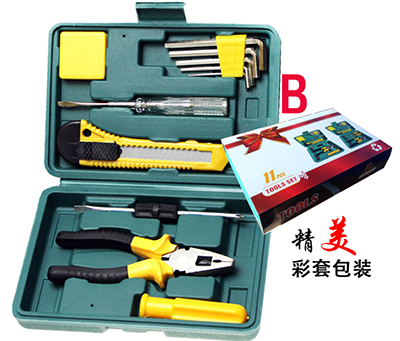 11件套（B）五金工具箱多功能组合套装六B35-3-3