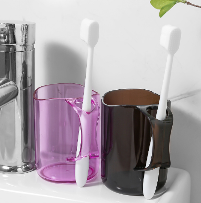 口杯简约牙具杯子透明塑料牙缸ins风刷牙杯男女情侣洗漱杯C13-1-2