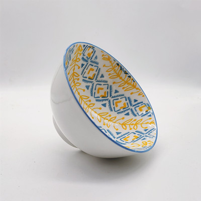 4.一级5寸直口碗创意波西米亚风陶瓷米饭碗 100/件 D7-2-1