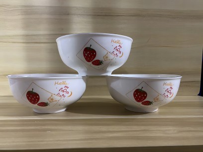 特价一等7寸草莓多用碗 -陶瓷碗米饭碗家用饭碗碗加厚30/件D6前