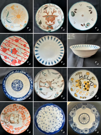一等7寸航空碗杂款陶瓷碗饭碗六A6-3-1A7-3-1