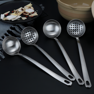 （800/箱）588-6凤尾漏勺不锈钢火锅勺加厚一体汤勺漏勺粥勺汤壳汤勺子－汤勺六B36-2-1