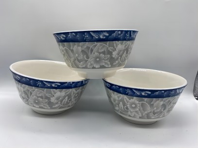 (一级品)4.5英寸碗家用中式蓝花碗多种组合碗陶瓷米饭碗100/件六A5-3-2