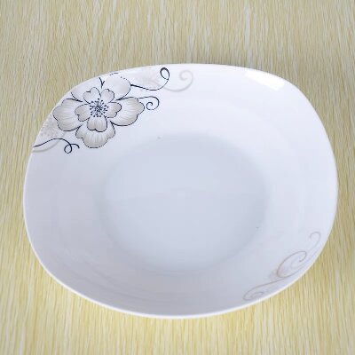 新款日式四方盘韩式创意家用陶瓷盘子西餐盘子浅式牛排盘多用盘六A7-1-1