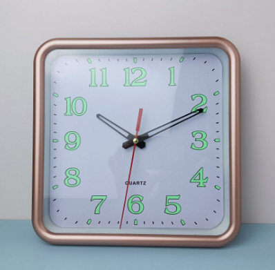 66285轻奢静音夜光挂钟大个简约家用客厅挂钟创意简约时钟六B25-3-2