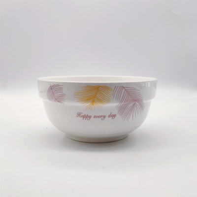 （二级）4.5寸七彩叶陶瓷碗家用饭碗汤碗 120/件 D1-1-1B24-4-1