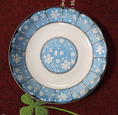 （二级）8.3英寸新中式全彩简约陶瓷饭盘 印彩航空盘（无售后）六A2-4-1-5-1