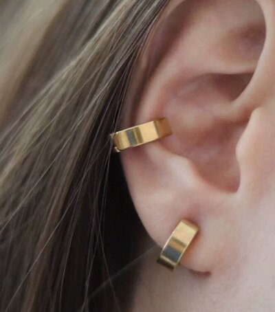 耳夹钛钢无耳洞耳环ins女耳骨夹简约不锈钢饰品 时尚气质耳饰耳扣