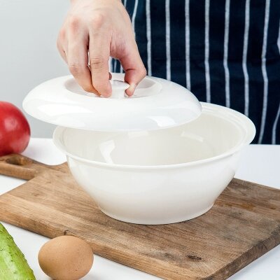 （一等）9寸品锅陶瓷汤盆大碗汤锅带盖鱼盆酸菜鱼加厚家用 8个/件六A7-2-1