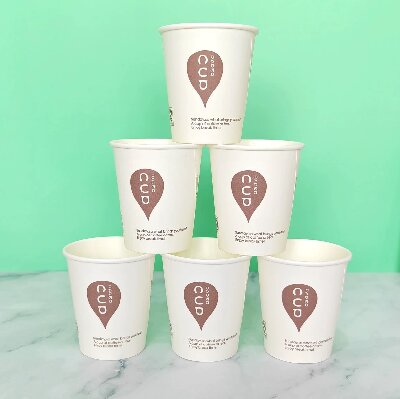 HR-1170一次性纸杯白色加厚热饮商务办公水杯100只装六2号ZBJ3-2-3