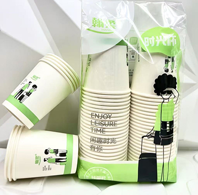 （40/箱）1576精品一次性纸杯家用商用加大加厚茶50水杯1号ZBJ1-2-3