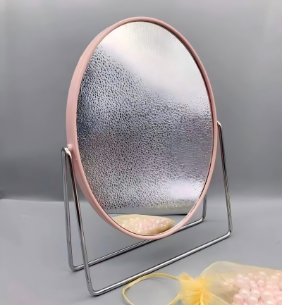 322椭圆形北欧风高清台式化妆镜梳妆镜双面公主镜 60/件六A8-1-2