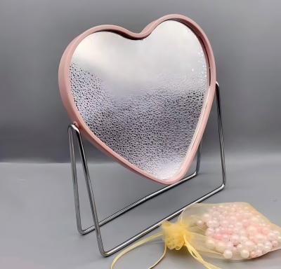 324心形北欧风高清台式化妆镜梳妆镜双面公主镜 60/件六A8-1-2