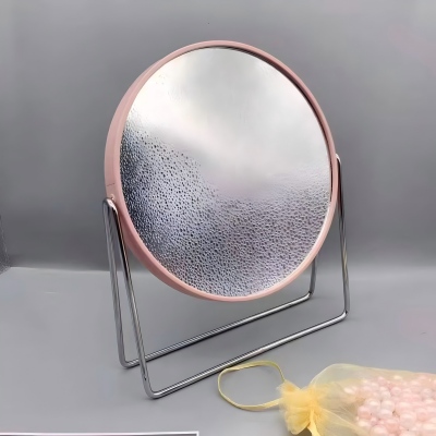 321圆形北欧风高清台式化妆镜梳妆镜双面公主镜 60/件六A8-1-2