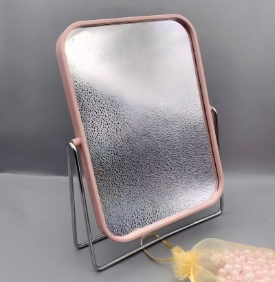 323长方形北欧风高清台式化妆镜梳妆镜双面公主镜 60/件六A8-1-2