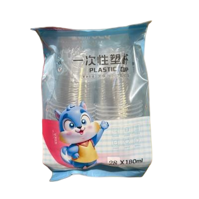 Y7533一次性塑料杯喝水杯 90/件六1号ZBJ4-1-3
