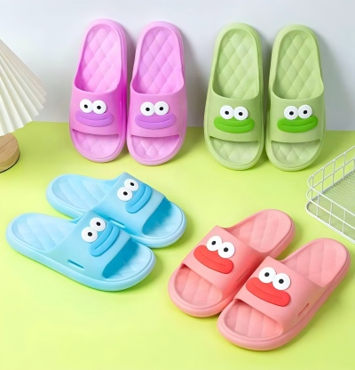 D19-9春秋季平底防滑休闲内外穿厚底坡跟百搭凉拖鞋 80/件六A5-2-3-4