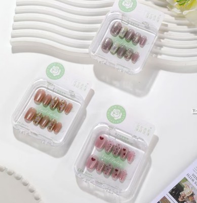 911-金色猫眼短款甲片432/件