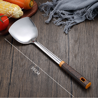 3129木棕不锈钢锅铲 防烫加厚炒菜铲八B33-4-1