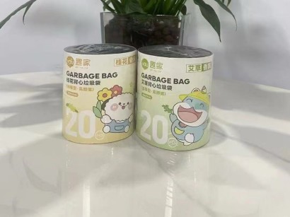 (200卷/件)艾草加厚手提香氛背心垃圾袋 家用商用塑料袋八B24-4-3