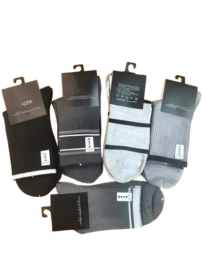 12号热销男款高档羊绒袜秋冬加绒加厚保暖中筒袜抗菌防臭吸汗羊毛袜八B30-1-2