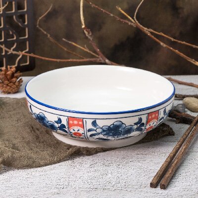 （一等）9寸电子碗家用陶瓷大碗汤碗水煮鱼碗面碗—30个/件八A4-1-1