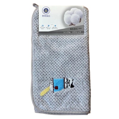 （日式品牌）071珊瑚绒魔法猫毛巾纯棉吸水洗脸柔软速干不掉毛洗澡家用不起球 不掉色