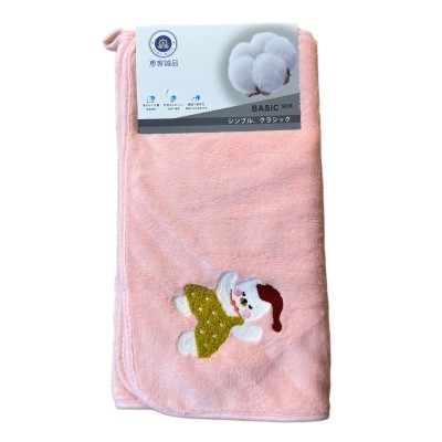 （日式品牌）078珊瑚绒马戏猫毛巾纯棉吸水洗脸柔软速干不掉毛洗澡家用不起球 不掉色