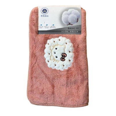 （日式品牌）080珊瑚绒云朵猫毛巾纯棉吸水洗脸柔软速干不掉毛洗澡家用不起球 不掉色