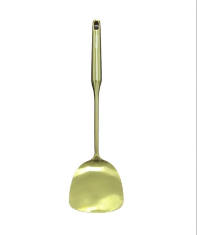 （日式品牌）不锈钢光柄镀金铲炒菜铲厨房烹饪铲