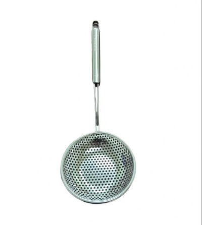 （日式品牌）不锈钢方柄漏勺014升级加厚不锈钢漏勺捞面条必备厨房大号过滤网加厚家用厨房油炸漏网