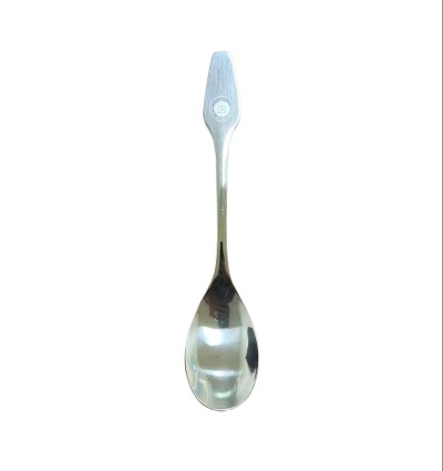 （日式品牌）元气满满二号尖勺不锈钢勺子叉子家用成人汤勺吃饭勺长柄调羹