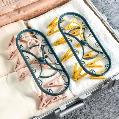 椭圆衣架小型晒架子袜子夹子 200/件