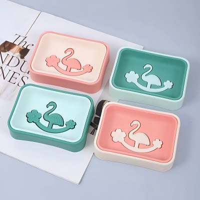 6817-（4个装）双层沥水肥皂盒浴室卫生间皂盒 60/箱