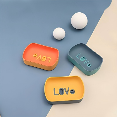 6805-（4个装）卡通可爱洗脸皂浴室卫生间香皂盒 60/箱