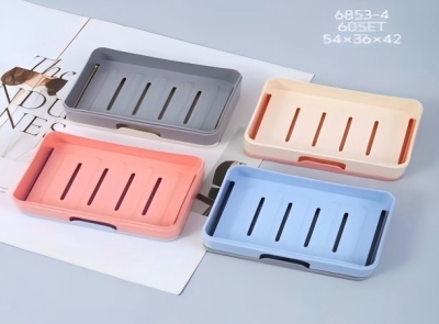 6853-（4个装）沥水肥皂盒浴室卫生间置物皂盒 60/箱