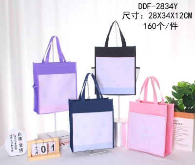 DDF-2834Y新款卡通手提作业书袋大容量多功能美术包补课包160/件