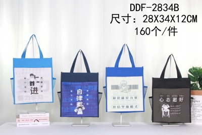 DDF-2834B新款卡通手提作业书袋大容量多功能美术包补课包160/件