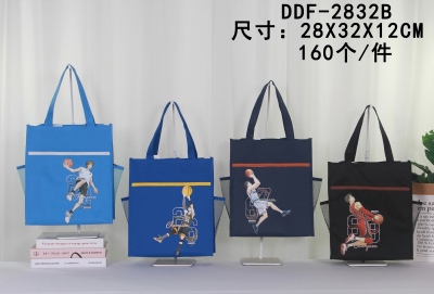 DDF-2832B新款卡通手提作业书袋大容量多功能美术包补课包160/件