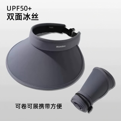 UPF50+防晒帽女款防紫外线夏季加大帽檐空顶遮阳帽