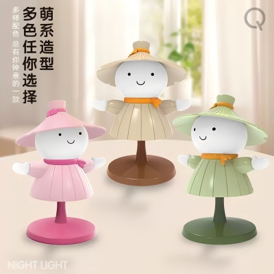 QS012A卡通稻草人台灯卧室小夜灯 144/箱