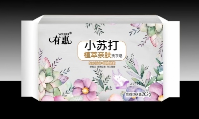 202g小苏打植萃亲肤透明肥皂（ 白色） 48/箱