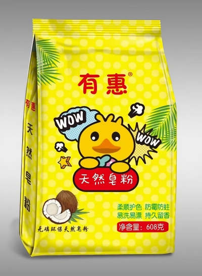608g小黄鸭天然皂粉 30/箱