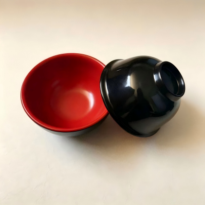 （仿瓷）1003.5双色碗清新风碗碟盘餐具 480/箱